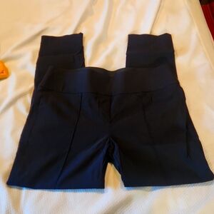 Women's Nine West skinny black rayon blend dress pants, size large